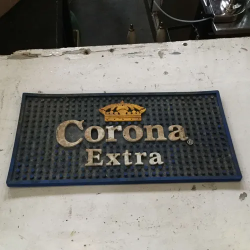 Corona rubber beer mat