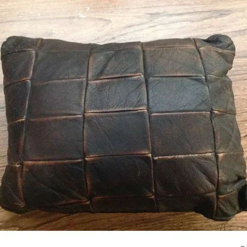 leather throw pillow softs