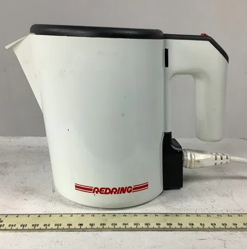White Redring Electric Kettle