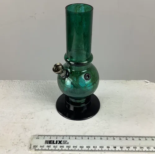 Green Glass Smoking Bong
