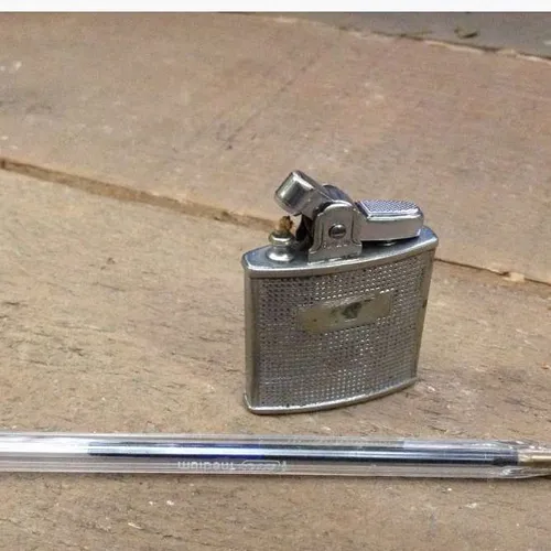 silver Art Deco lighter