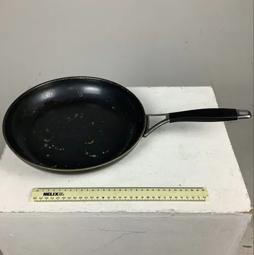 Black and Silver Frying Pan