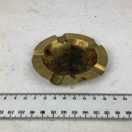 Brass ashtray
