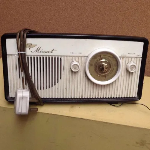 Period KB Minuet radio unit in black and white