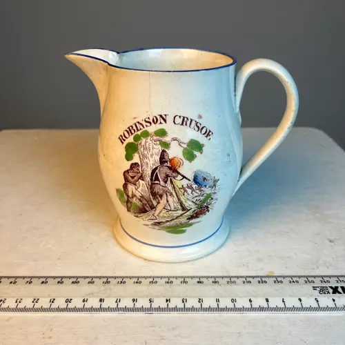 Robinson Crusoe ceramic water jug