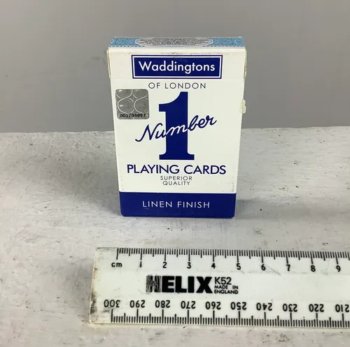 White and Blue Waddingtons Playing Cards