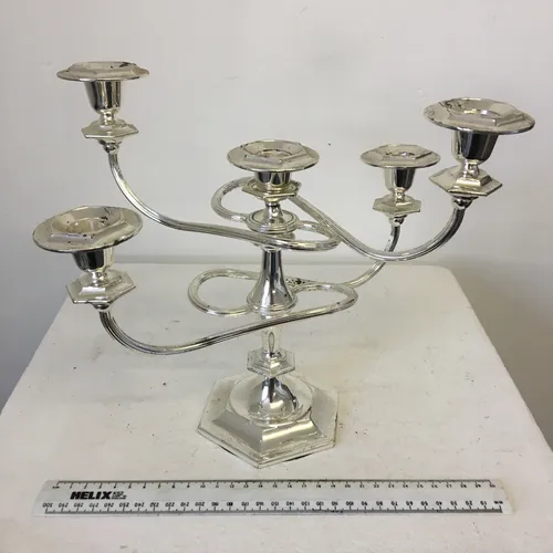 Candelabra with four twisted arms