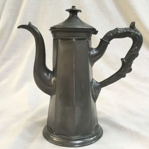 Pewter tea pot
