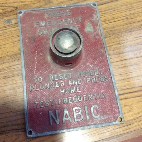 emergency shut off button