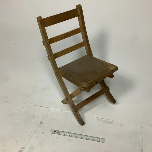 Period Small Wood Folding Children’s Chair