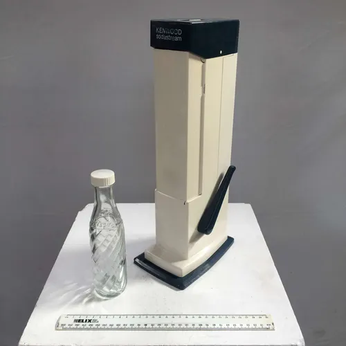 Period Cream and Black Kenwood Sodastream with Bottle