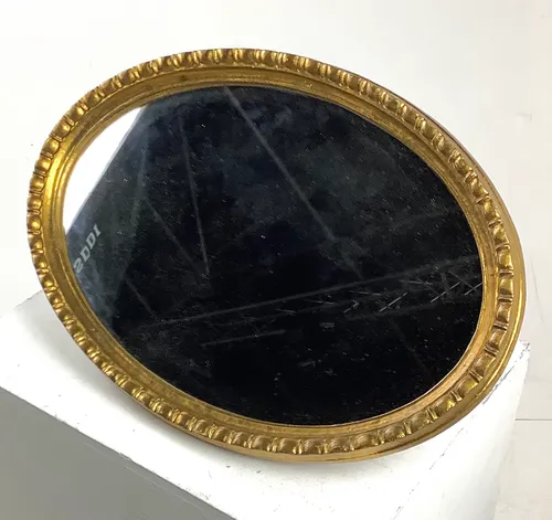 Gold Oval Mirror