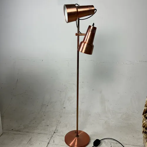 Copper double headed lamp