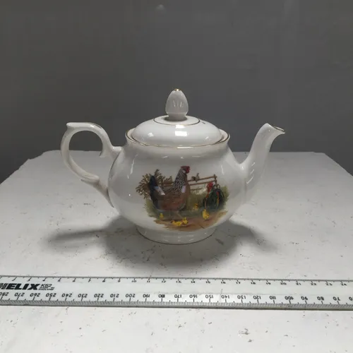Small China Teapot with Chicken Design 