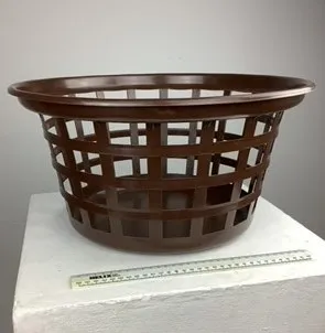 Brown Round Laundry Basket