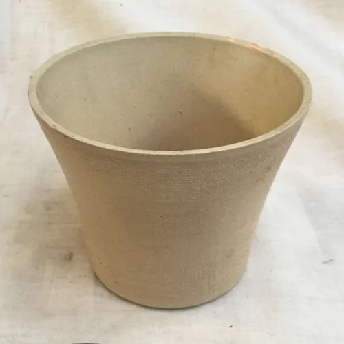 Beige ceramic planter 