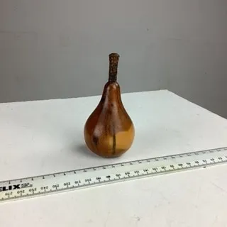Light Wooden Pear Ornament