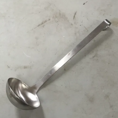 Metal soup ladle 