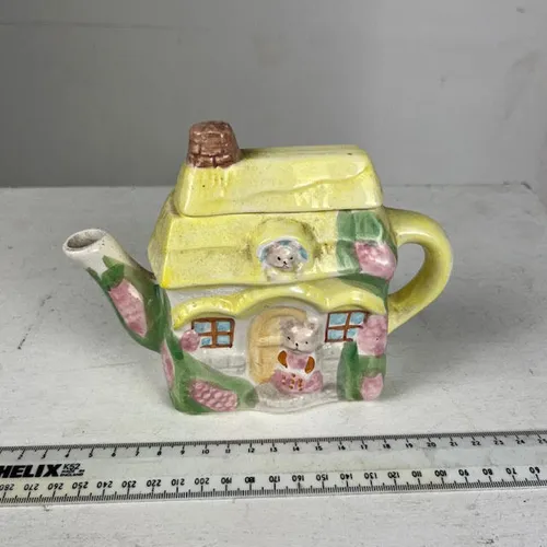 Yellow House Style Tea Pot