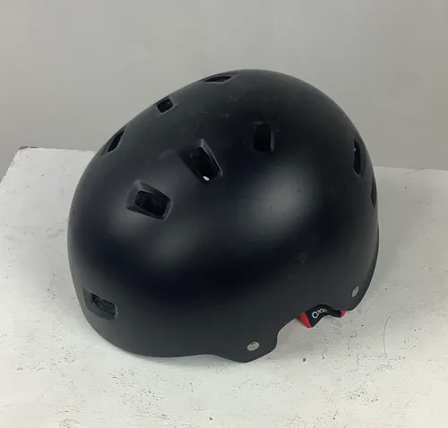 Kids Black Helmet with Red Straps
