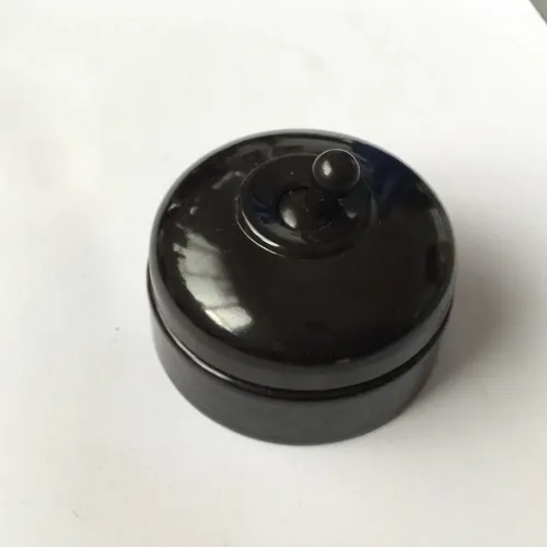 Period Brown Bakelite 2 Way Light Switch