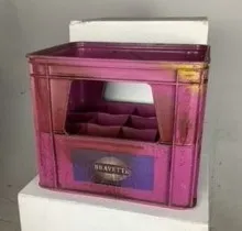 Pink / Purple Plastic Beer Crate