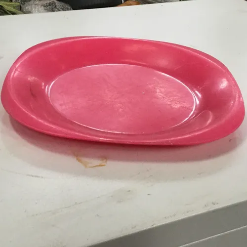 Red Plastic Plate