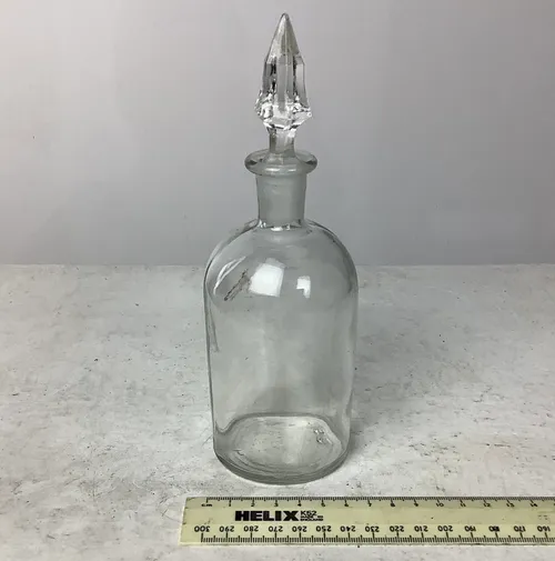 Glass Bottle / Decanter with Crystal Top