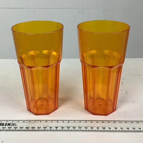 Plastic Orange Tumblers
