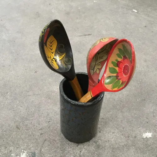 Painted Wood Spoons