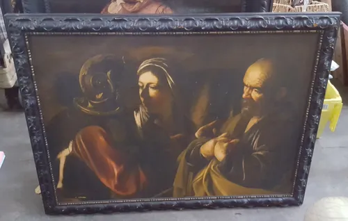 The Denial of Saint Peter by Caravaggio painting