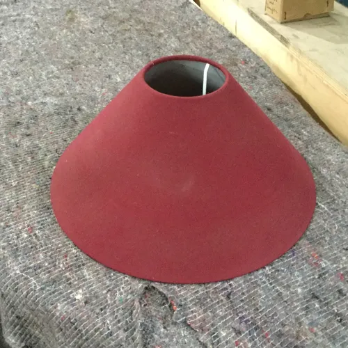 Small Round Red Lampshade