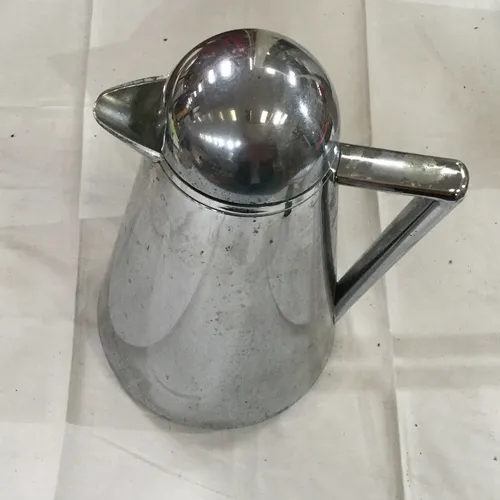 Metal coffee flask jug