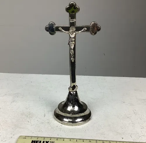 Silver Cross with Jesus