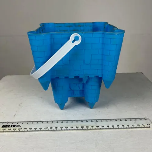 Blue Plastic Sandcastle Bucket