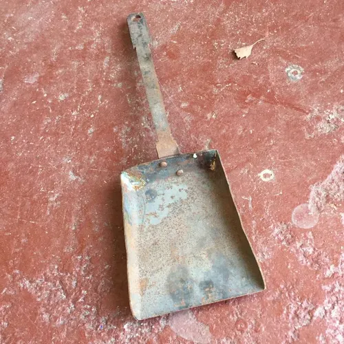 rusty coal shovel