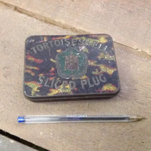 Tortoiseshell tobacco tin