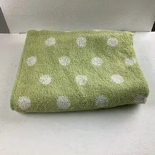 Green and White Polka Dot Hand Towel