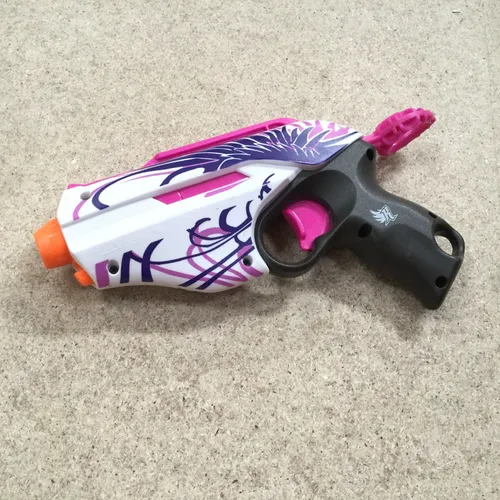 Purple and White Nerf Gun