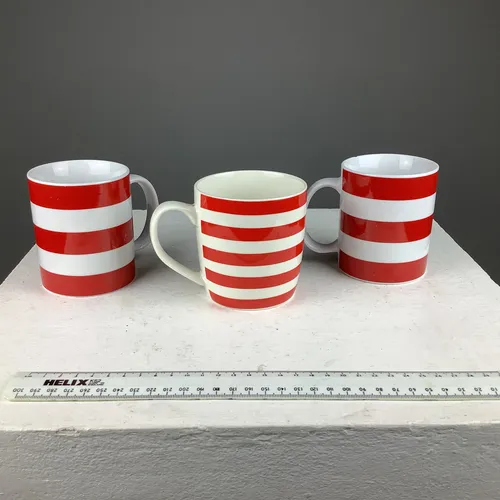 Various White Red Stripe Ceramic Mug/Cup