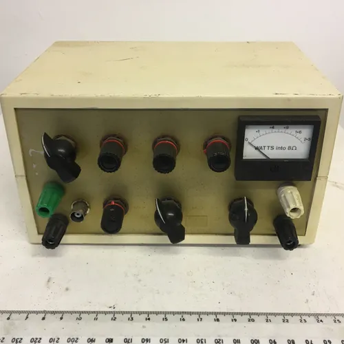 White/gold electrical box Watts into 8 Ohms