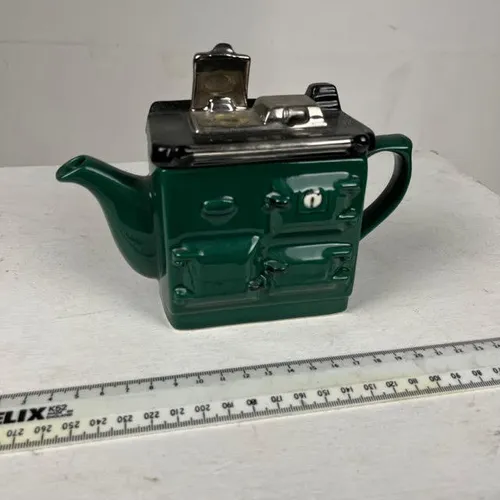 Green Stove Top Style Tea Pot