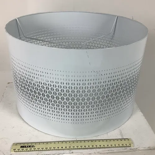 White Metal Drum Lampshade