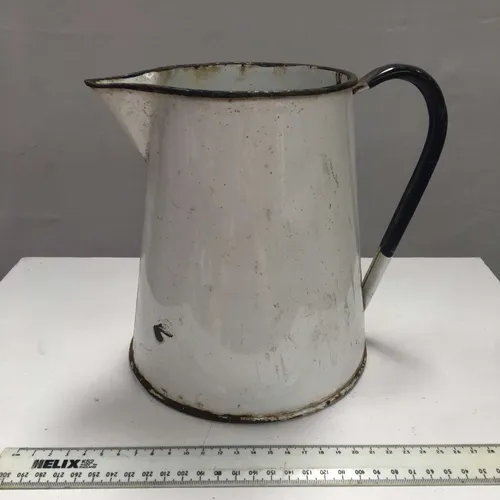 Period White with Black Trim Jug