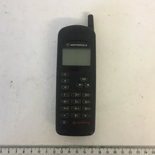 Black Motorola Vodafone mobile