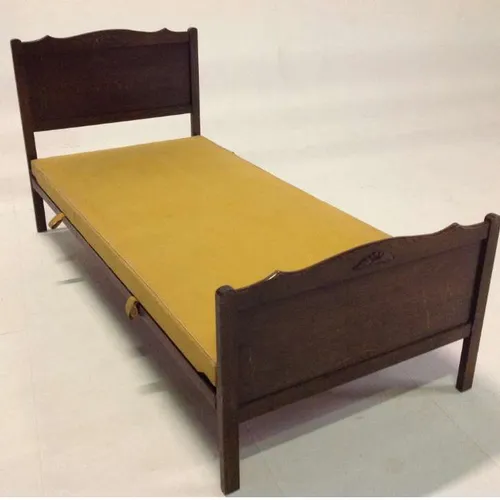 dark wood headboard and footboard for single mattress