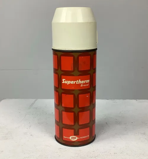 Red Supertherm Flask with Cream Cup