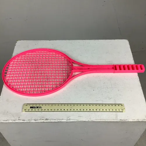 Pink Plastic Tennis Racket (2 Available)