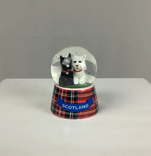 Scotland Two Westies Snow Globe