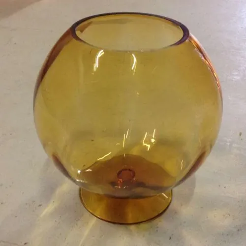 orange oversize brandy sniffer decorative glassware